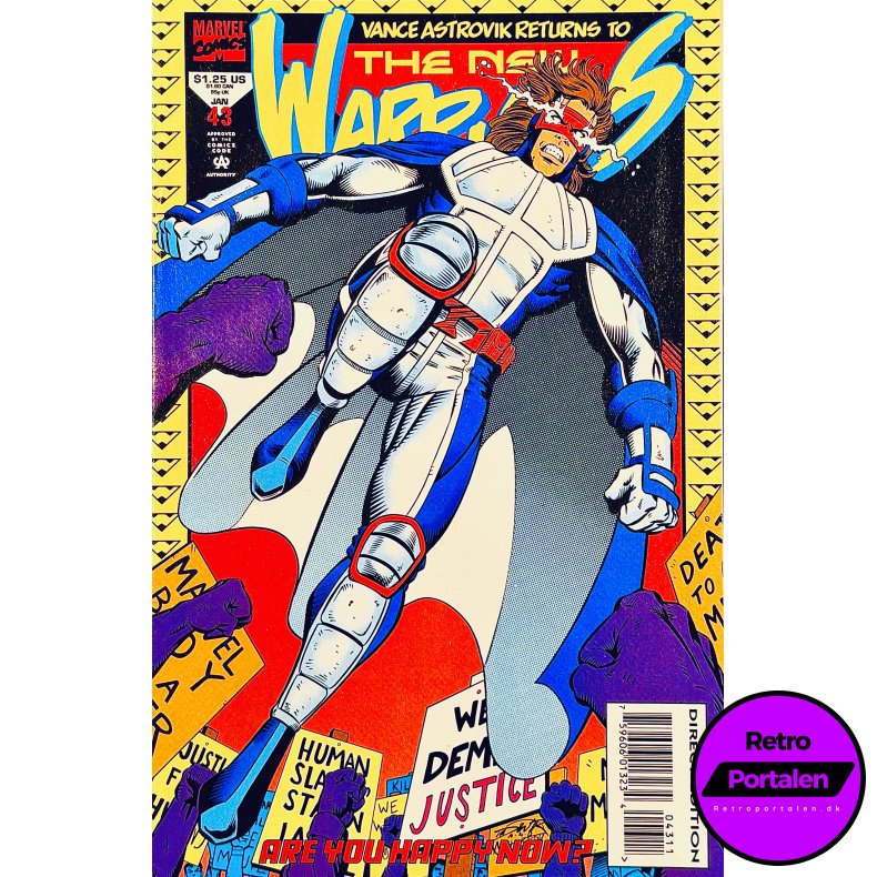 The New Warriors Vol. 1 Nr. 43 (1994) (Engelsk) (Marvel Comics) (Tegneserie)