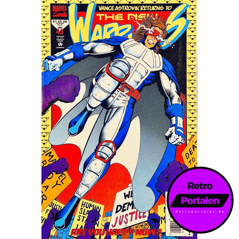 The New Warriors Vol. 1 Nr. 43 (1994) (Engelsk) (Marvel Comics) (Tegneserie)