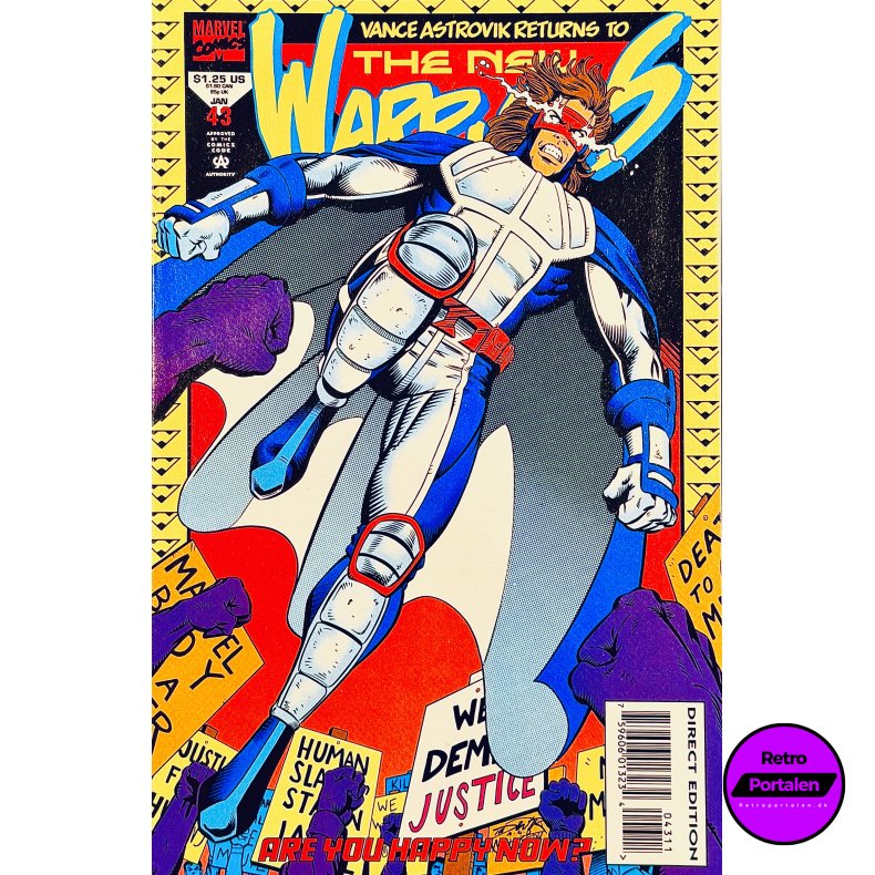 The New Warriors Vol. 1 Nr. 43 (1994) (Engelsk) (Marvel Comics) (Tegneserie)