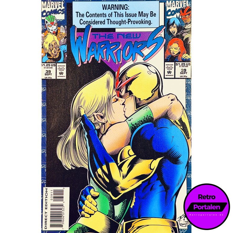 The New Warriors Vol. 1 Nr. 39 (1993) (Engelsk) (Marvel Comics) (Tegneserie)