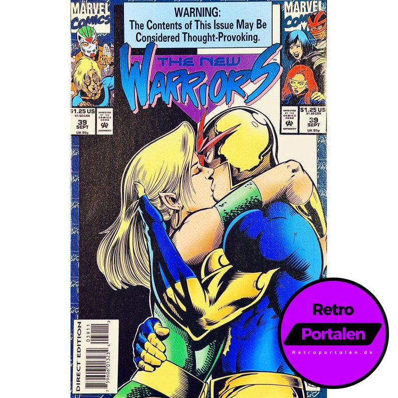 The New Warriors Vol. 1 Nr. 39 (1993) (Engelsk) (Marvel Comics) (Tegneserie)