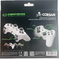 Esperanza Corsair Controller GX500 - Hvid (PS2) (PS3) (PC) (NY) (5901299947135)