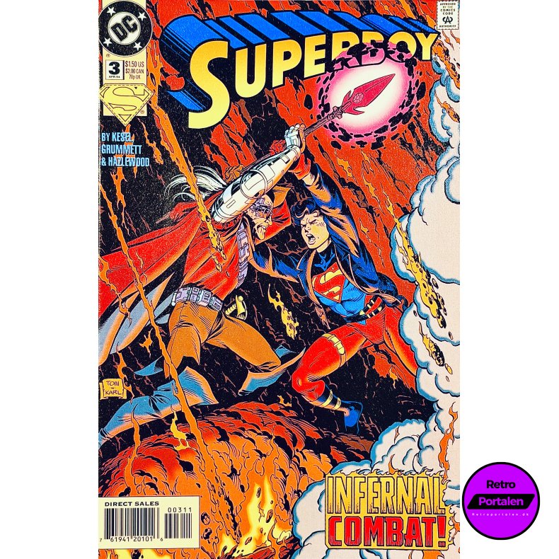 Superboy Nr. 3 (1994) (Engelsk) (DC Comics) (Tegneserie)