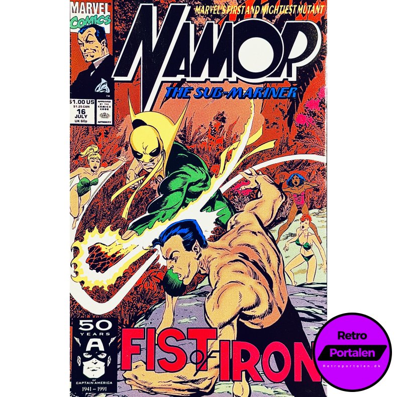Namor The Sub-Mariner Vol. 1 Nr. 16 (1991) (Engelsk) (Marvel) (Tegneserie)