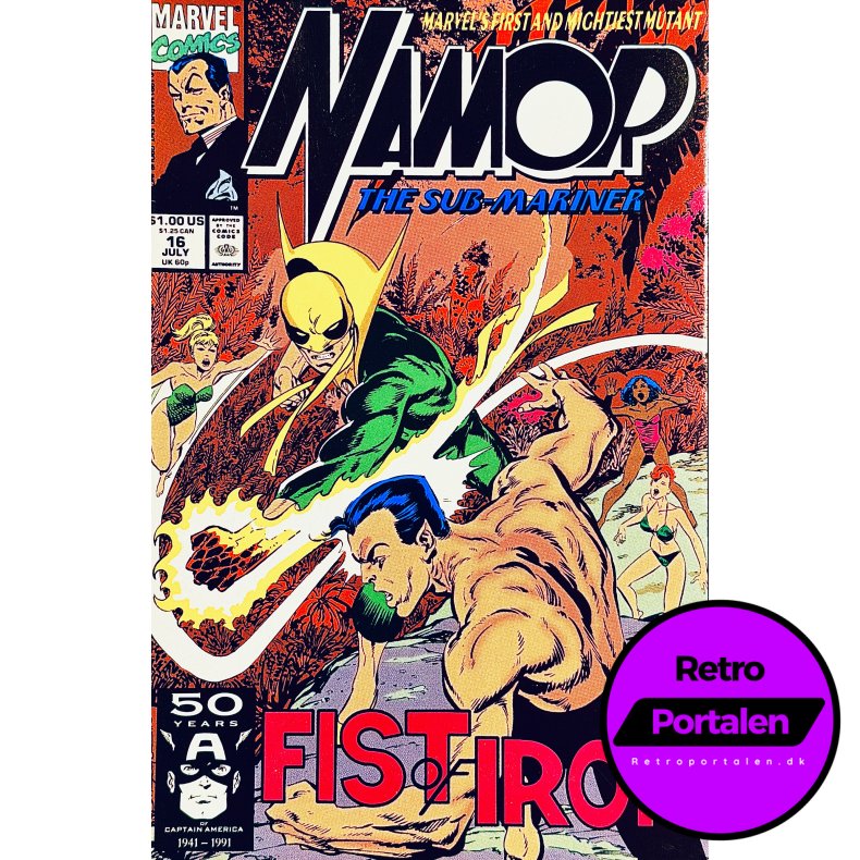 Namor The Sub-Mariner Vol. 1 Nr. 16 (1991) (Engelsk) (Marvel) (Tegneserie)