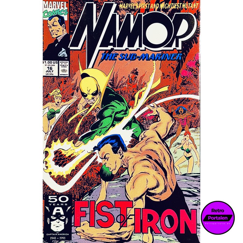 Namor The Sub-Mariner Vol. 1 Nr. 16 (1991) (Engelsk) (Marvel) (Tegneserie)