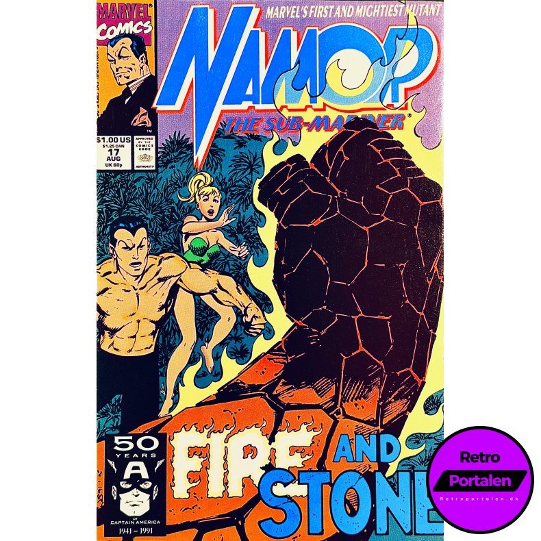 Namor The Sub-Mariner Vol. 1 Nr. 17 (1991) (Engelsk) (Marvel) (Tegneserie)