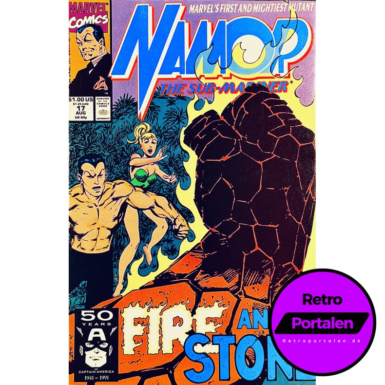 Namor The Sub-Mariner Vol. 1 Nr. 17 (1991) (Engelsk) (Marvel) (Tegneserie)