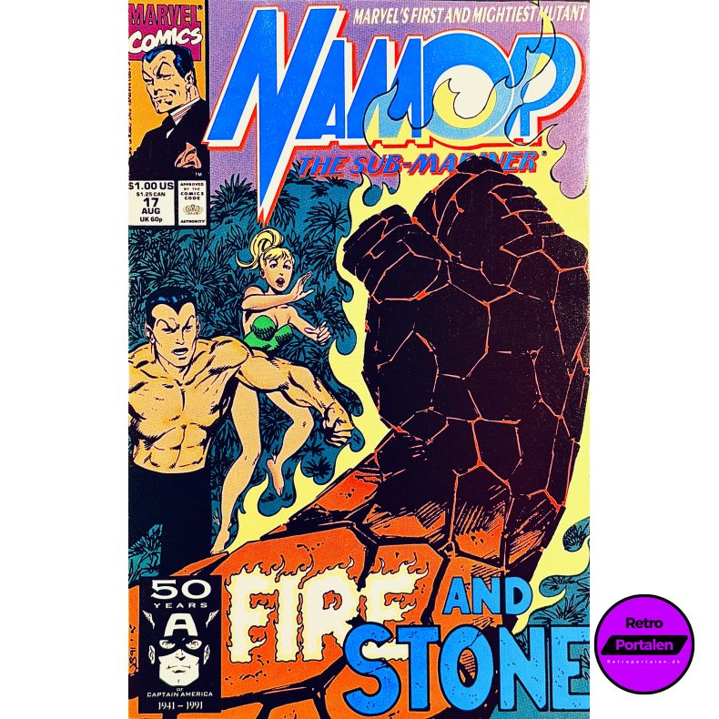 Namor The Sub-Mariner Vol. 1 Nr. 17 (1991) (Engelsk) (Marvel) (Tegneserie)