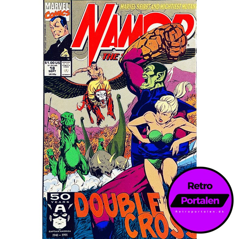 Namor The Sub-Mariner Vol. 1 Nr. 18 (1991) (Engelsk) (Marvel) (Tegneserie)