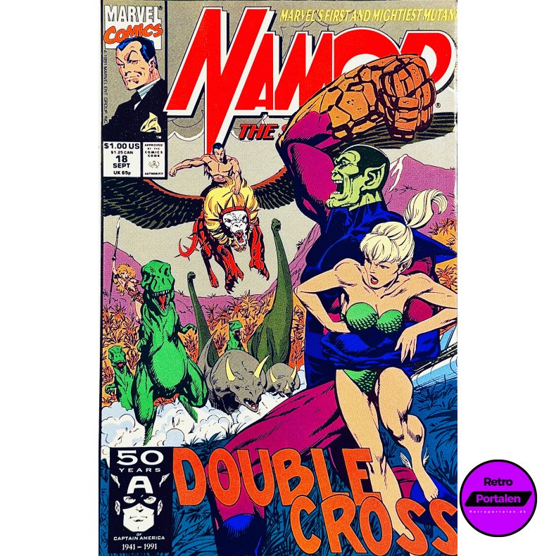 Namor The Sub-Mariner Vol. 1 Nr. 18 (1991) (Engelsk) (Marvel) (Tegneserie)