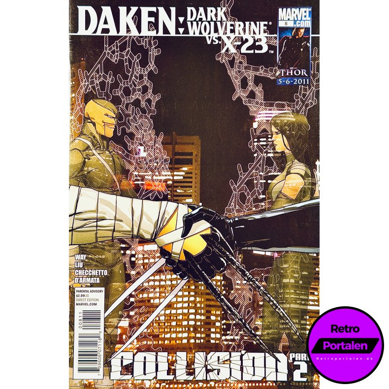 Daken: Dark Wolverine Nr. 8 (2011) (Collision Part 2) (Engelsk) (Marvel) (Tegneserie)