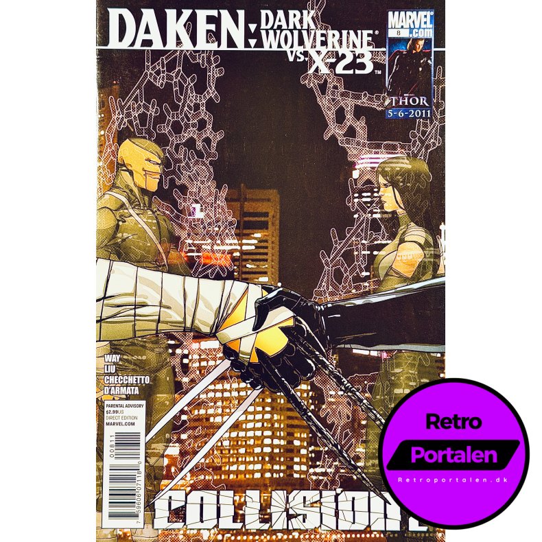 Daken: Dark Wolverine Nr. 8 (2011) (Collision Part 2) (Engelsk) (Marvel) (Tegneserie)
