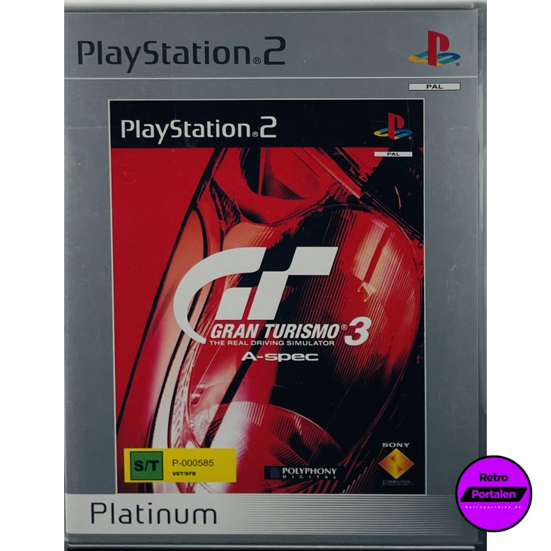 Gran Turismo 3 A-Spec (Platinum) (PS2)
