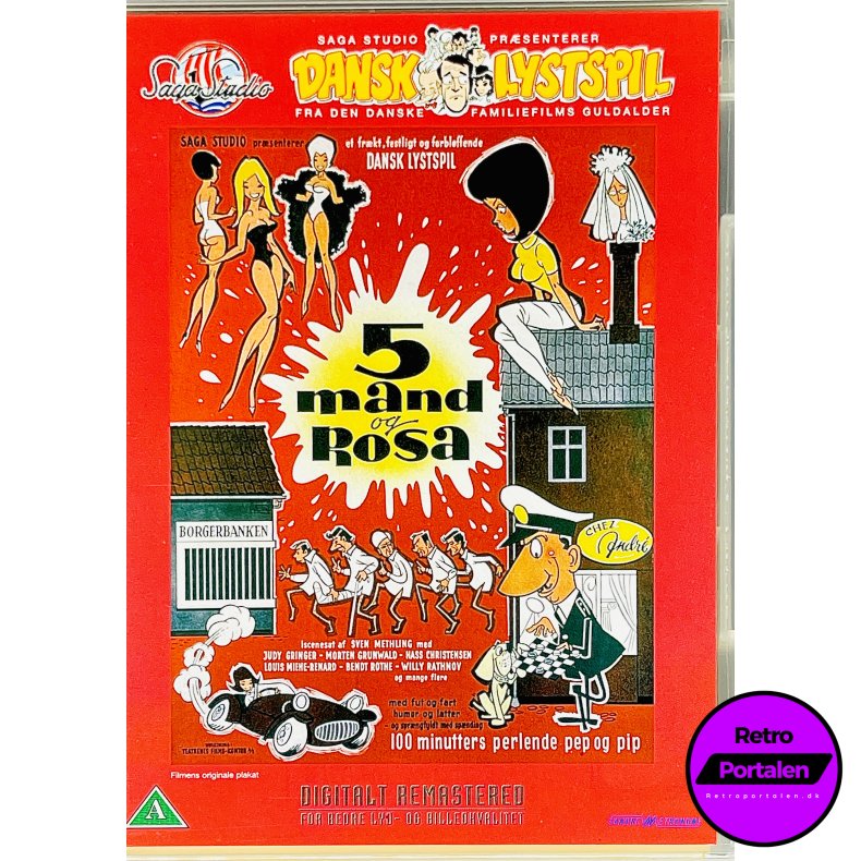 5 Mand Og Rosa (DVD)