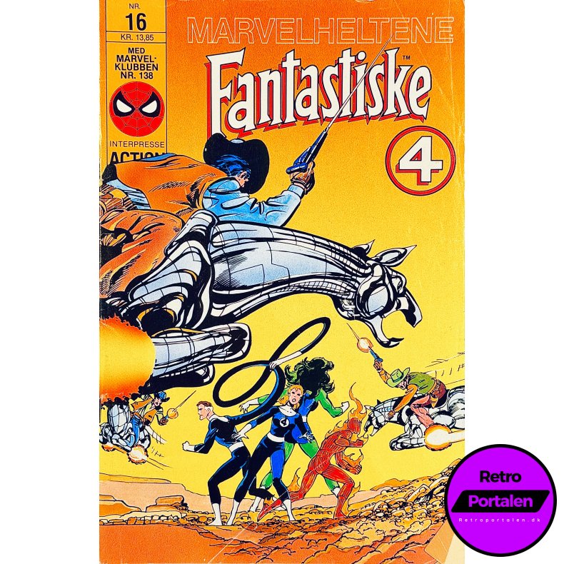 Marvelheltene Fantastiske 4 1988 Nr. 16 (Dansk) (Marvel) (Tegneserie)