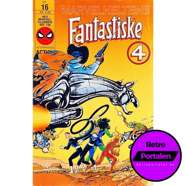 Marvelheltene Fantastiske 4 1988 Nr. 16 (Dansk) (Marvel) (Tegneserie)