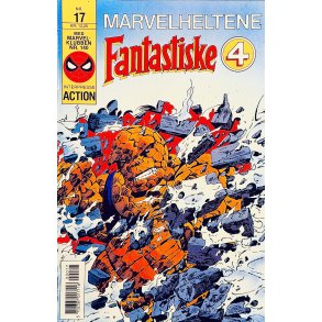 Marvelheltene Fantastiske 4 1989 Nr. 17 (Dansk) (Marvel) (Tegneserie)