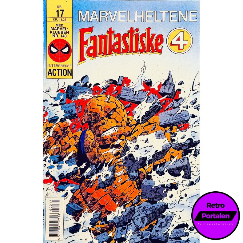 Marvelheltene Fantastiske 4 1989 Nr. 17 (Dansk) (Marvel) (Tegneserie)