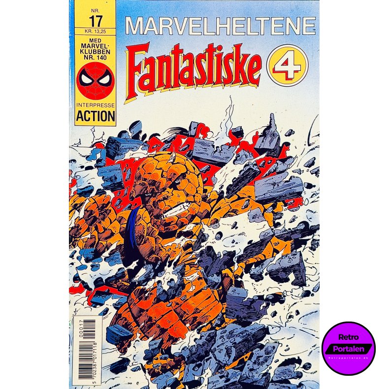 Marvelheltene Fantastiske 4 1989 Nr. 17 (Dansk) (Marvel) (Tegneserie)