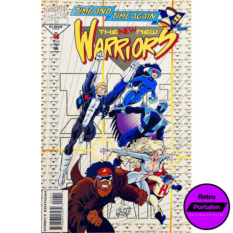 The New Warriors Vol. 1 Nr. 49 (1994) (Engelsk) (Marvel Comics) (Tegneserie)