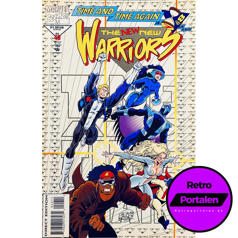 The New Warriors Vol. 1 Nr. 49 (1994) (Engelsk) (Marvel Comics) (Tegneserie)