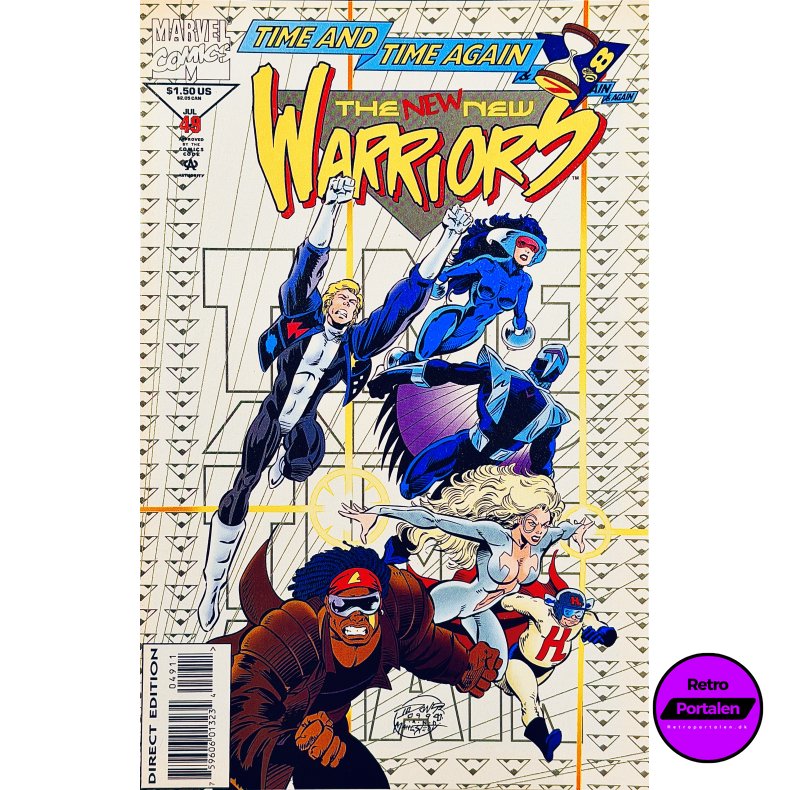 The New Warriors Vol. 1 Nr. 49 (1994) (Engelsk) (Marvel Comics) (Tegneserie)