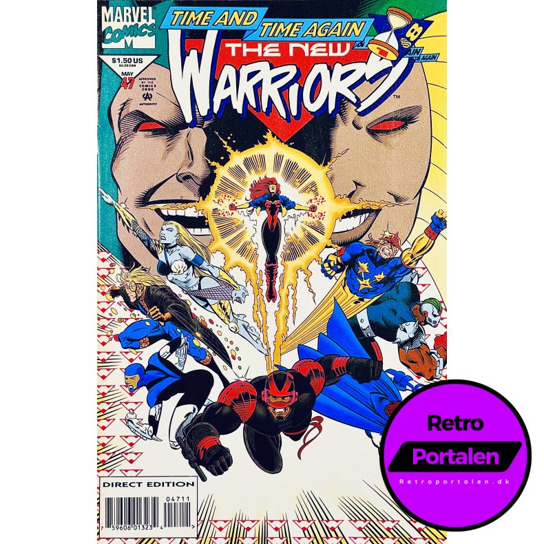 The New Warriors Vol. 1 Nr. 47 (1994) (Engelsk) (Marvel Comics) (Tegneserie)