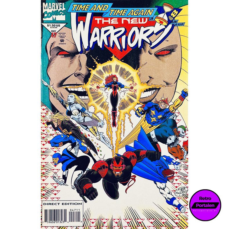 The New Warriors Vol. 1 Nr. 47 (1994) (Engelsk) (Marvel Comics) (Tegneserie)