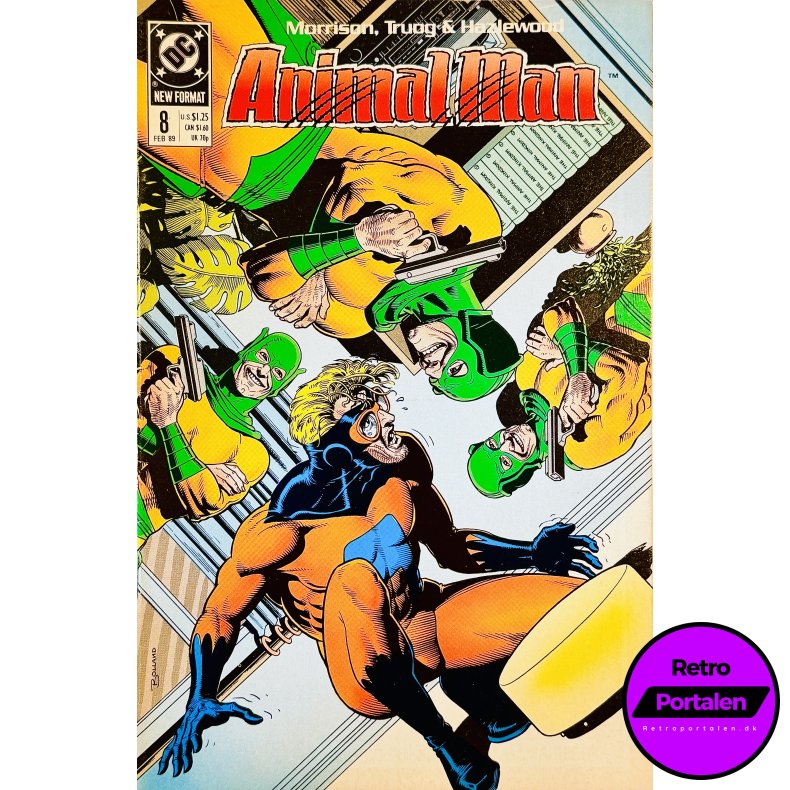 Animal Man Nr. 8 1989 (Engelsk - DC Comics Tegneserie)