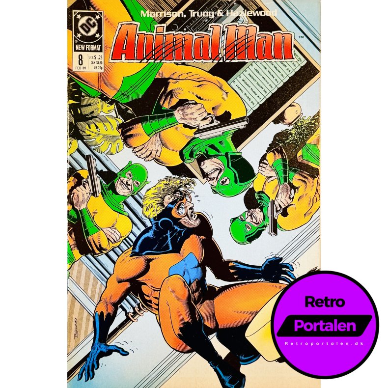 Animal Man Nr. 8 1989 (Engelsk - DC Comics Tegneserie)