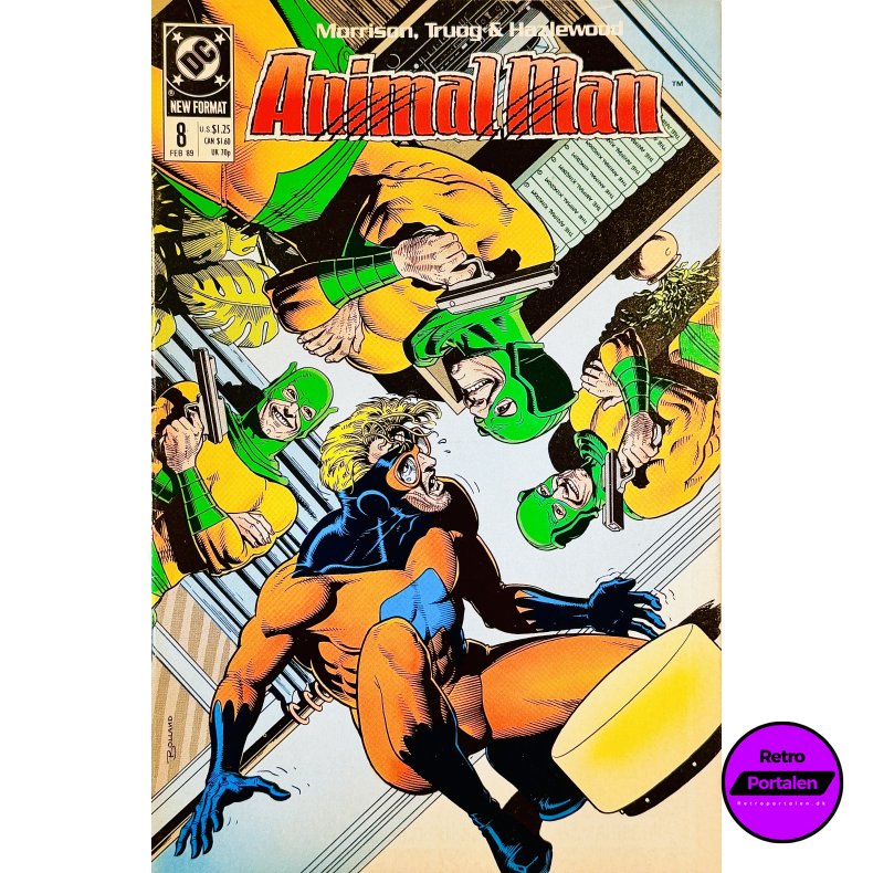 Animal Man Nr. 8 1989 (Engelsk - DC Comics Tegneserie)