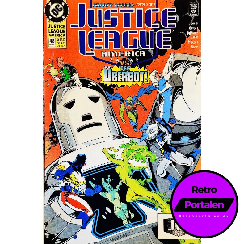Justice League America Nr. 48 1991 (Engelsk - DC Comics Tegneserie)