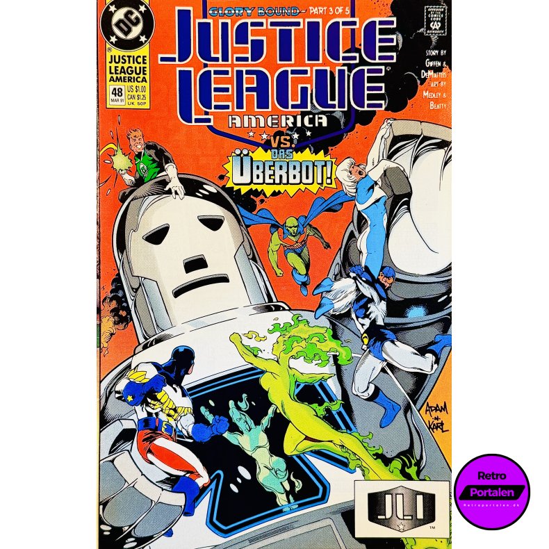 Justice League America Nr. 48 1991 (Engelsk - DC Comics Tegneserie)