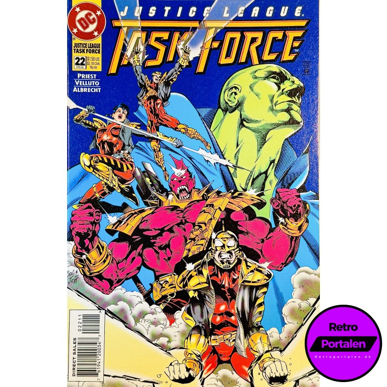 Justice League Task Force Nr. 22 1995 (Engelsk - DC Comics Tegneserie)
