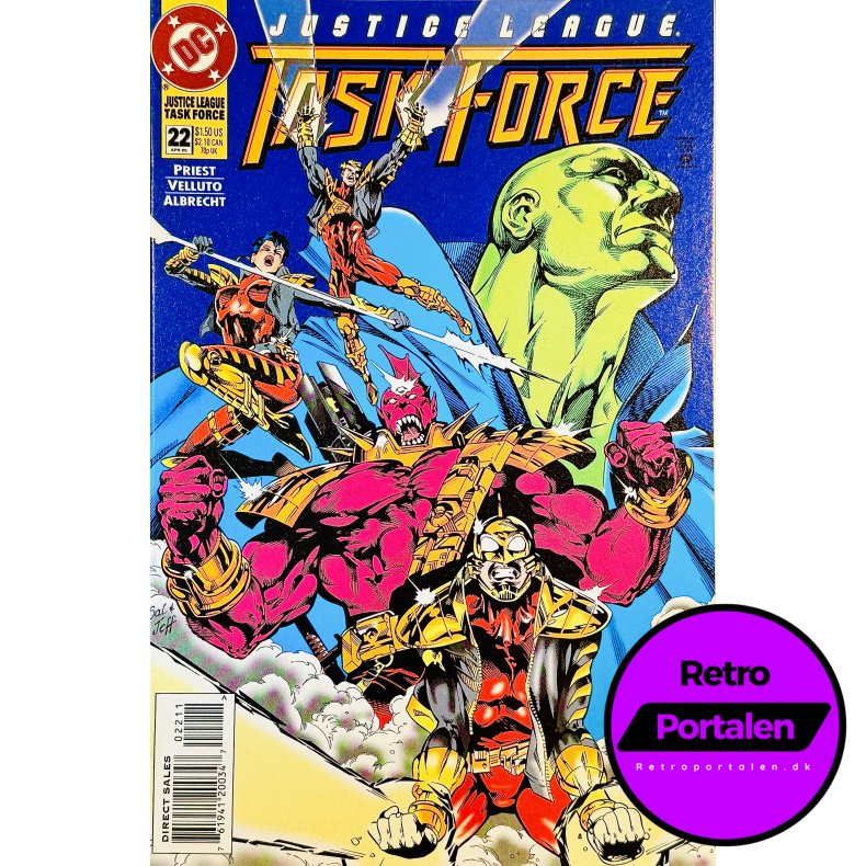 Justice League Task Force Nr. 22 1995 (Engelsk - DC Comics Tegneserie)