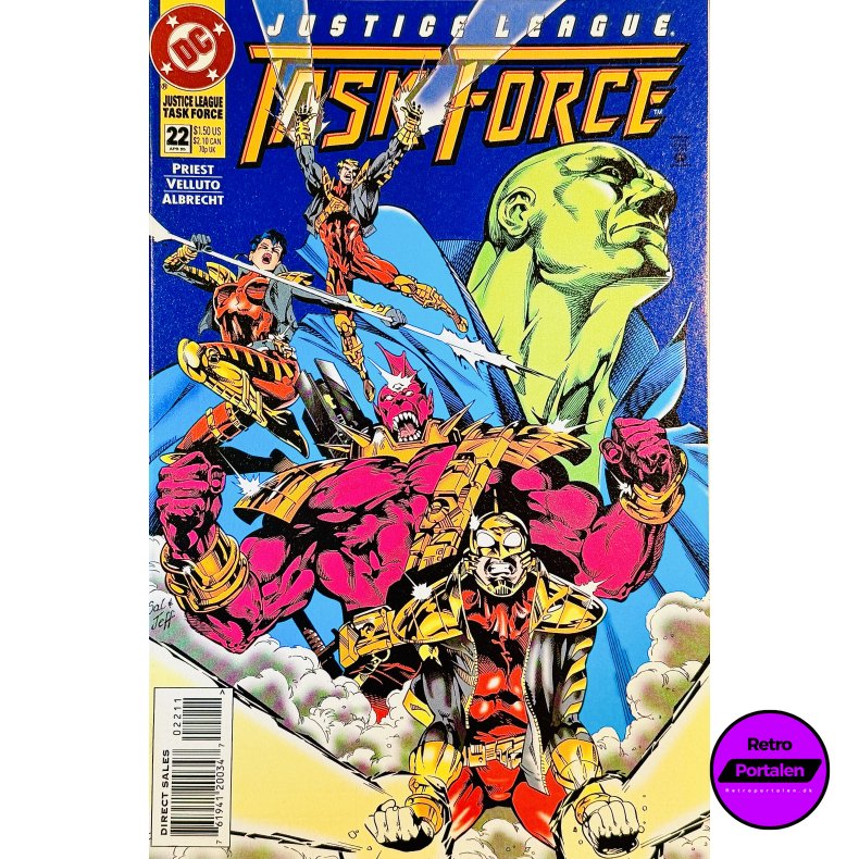 Justice League Task Force Nr. 22 1995 (Engelsk - DC Comics Tegneserie)