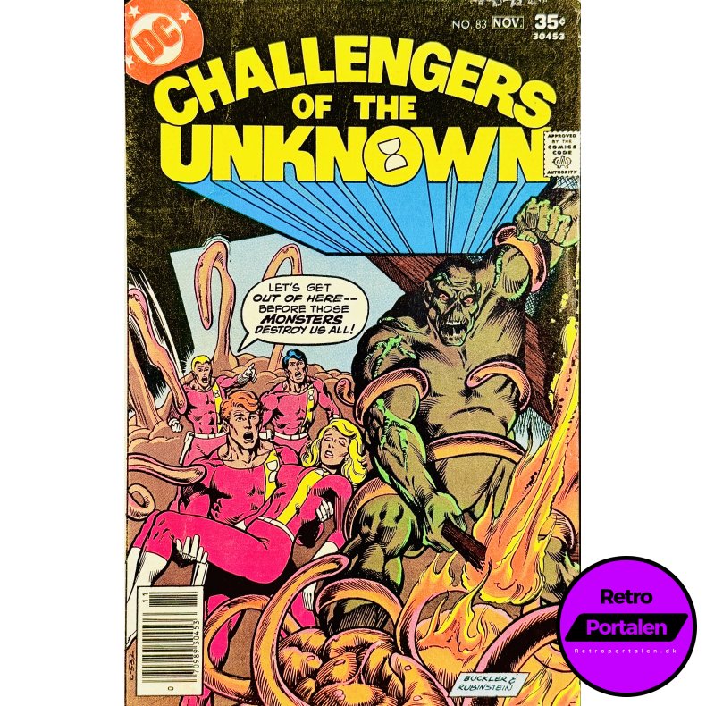 Challengers Of The Unknown Nr. 83 1977 (Engelsk - DC Comics Tegneserie)