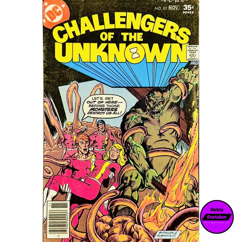 Challengers Of The Unknown Nr. 83 1977 (Engelsk - DC Comics Tegneserie)