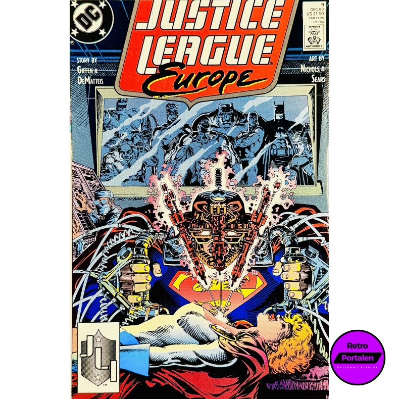 Justice League Europe Nr. 9 1989 (Engelsk - DC Comics Tegneserie)
