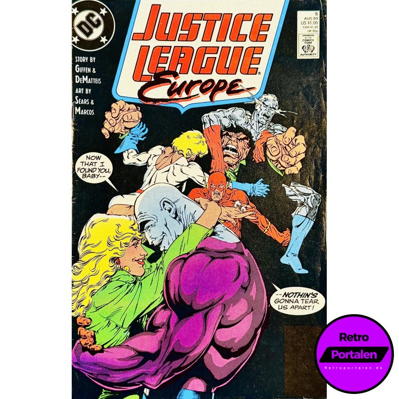 Justice League Europe Nr. 5 1989 (Engelsk - DC Comics Tegneserie)