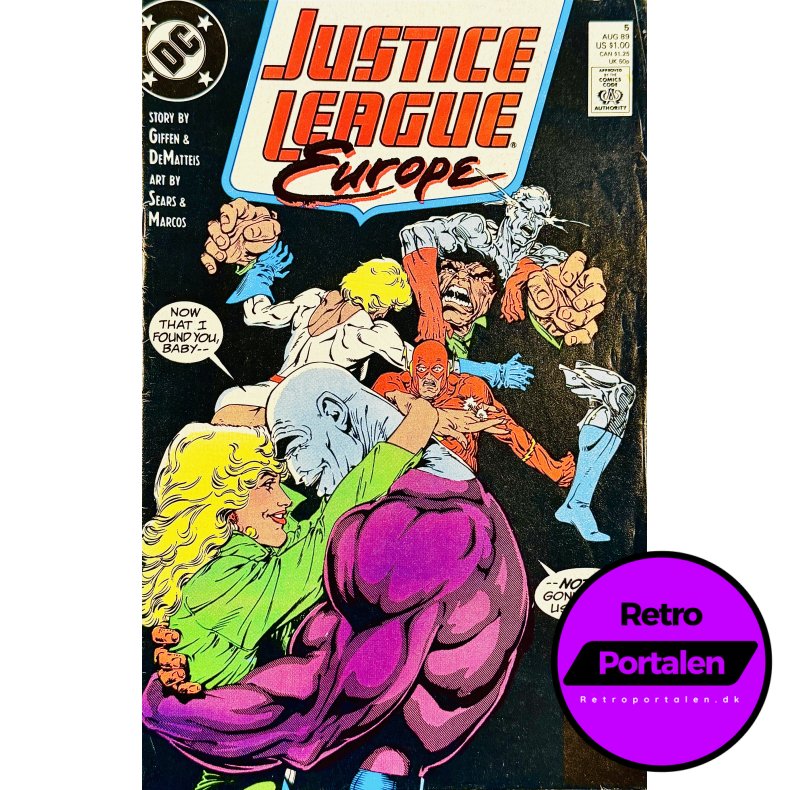 Justice League Europe Nr. 5 1989 (Engelsk - DC Comics Tegneserie)