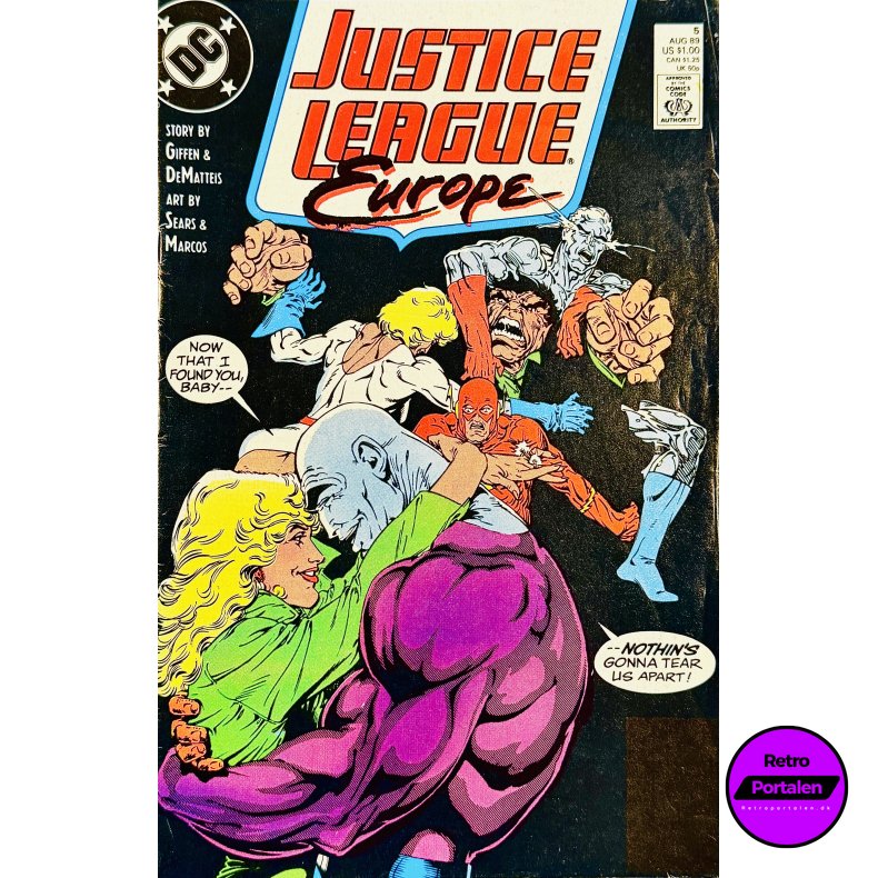 Justice League Europe Nr. 5 1989 (Engelsk - DC Comics Tegneserie)