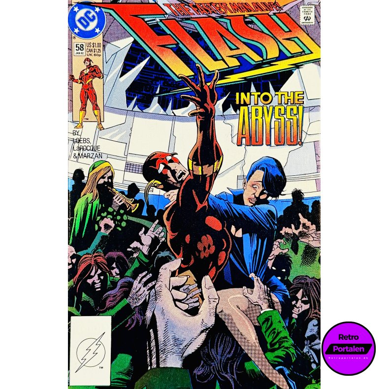 Flash Nr. 58 (1992) (Engelsk) (DC Comics) (Tegneserie)