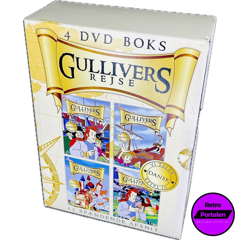 Gullivers Rejse (4 DVD Boks) (DVD)