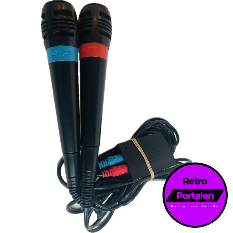 Playstation 2 SingStar Mikrofoner (S�t med 2 stk) (PS2 / PS3)