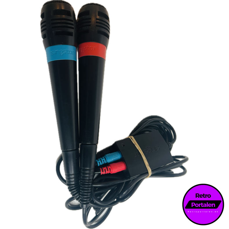 Playstation 2 SingStar Mikrofoner (St med 2 stk) (PS2 / PS3)