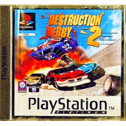 Destruction Derby 2 (OBS: Mangler Front Papir - PS1 Platinum)