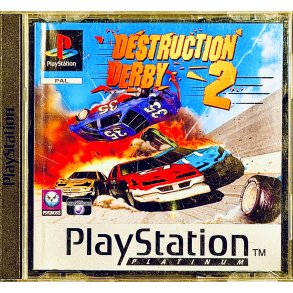 Destruction Derby 2 (OBS: Mangler Front Papir - PS1 Platinum)