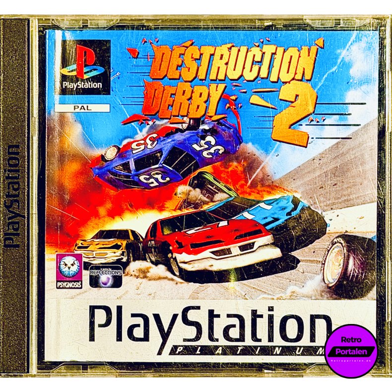 Destruction Derby 2 (OBS: Mangler Front Papir - PS1 Platinum)